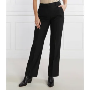 Calvin Klein Spodnie | Straight fit - Spodnie damskie - miniaturka - grafika 1