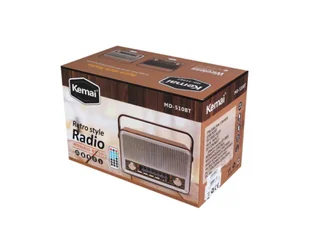Raba Retro Bluetooth, FM, USB, SD, AUX z pilotem, złote - Radia - miniaturka - grafika 3