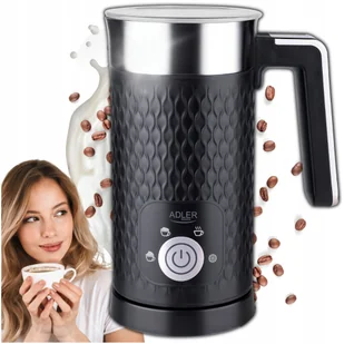 Elektryczny spieniacz do mleka Podgrzewacz 2w1 cappuccino latte 4 funkcje - Spieniacze do mleka - miniaturka - grafika 1