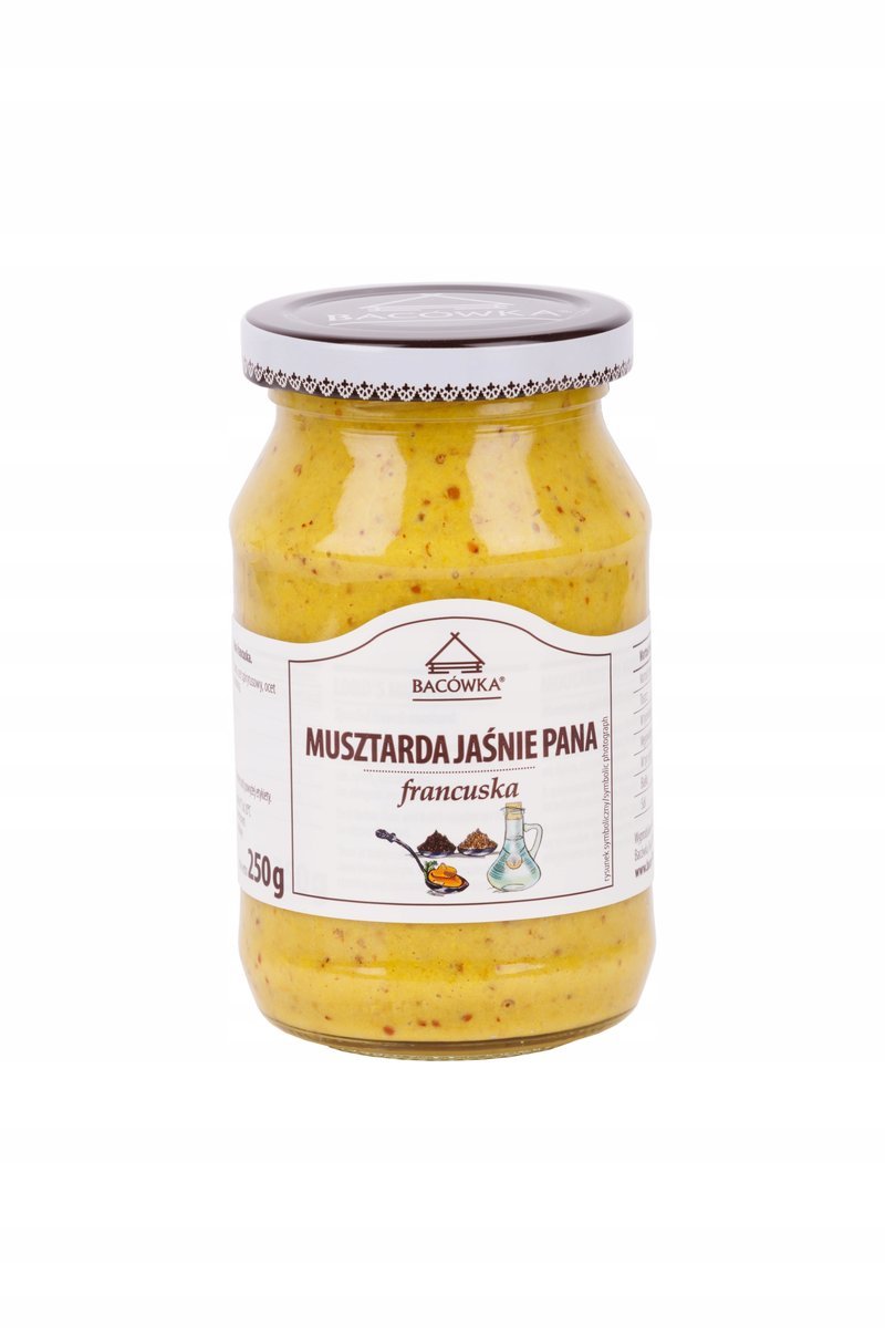 MUSZTARDA JAŚNIE PANA FRANCUSKA BACÓWKA 250G