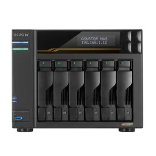 Asustor LOCKERSTOR 6 Gen3 (AS6806T) NAS Komputer stacjonarny AMD Ryzen V3C14 16 GB DDR5 ADM Czarny AS6806T - Serwery - miniaturka - grafika 1