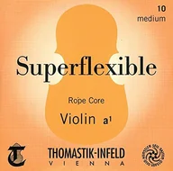 Akcesoria do instrumentów smyczkowych - Thomastik Einzelsaite für 4/4 Violine Superflexible - G-Saite Stahlseil Kern, Silber umsponnen, mittel - miniaturka - grafika 1