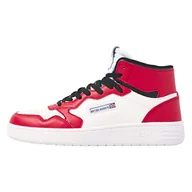 Koszulki męskie - British Knights NOORS MID High Top męskie buty typu sneaker, czerwony bia?y czarny, 44 EU - miniaturka - grafika 1