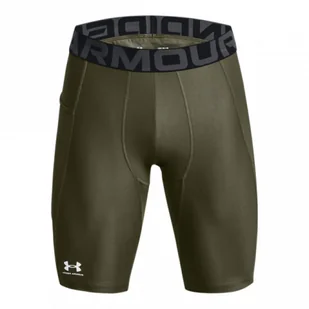 Męskie spodenki treningowe Under Armour HeatGear Pocket Long Shorts - khaki - UNDER ARMOUR - Spodnie sportowe męskie - miniaturka - grafika 1