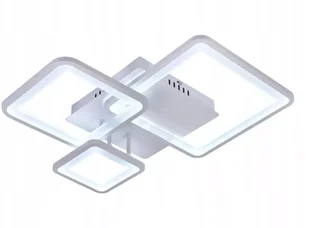 Żyrandol LED Kwadrat Plafon Lampa Sufitowa Biała - Lampy sufitowe - miniaturka - grafika 1