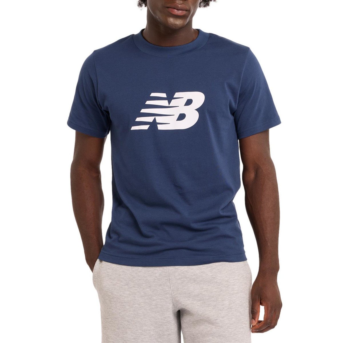 Koszulka męska NB MT43906NNY S/S SPORT GRAPHIC V FLYING NNY Granatowa