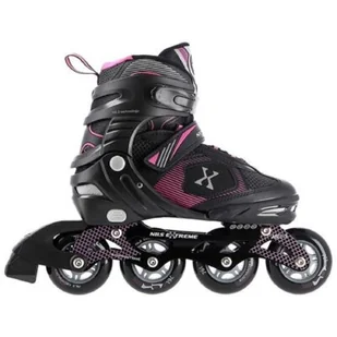 Nils EXTREME NA9080 CZARNO/FIOLETOWE ROZM S (31-34) ŁYŻWOROLKI EXTREME - Rolki - miniaturka - grafika 1