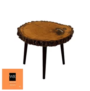 Stół Z Plastra Drewna Żywica Epoksydowa 57 cm x 62 cm x 5,5 Cm | Pdos_113443_Z05 / Wood & Resin - Ławy i stoliki kawowe Stół Z Plastra Drewna Żywica Epoksydowa 57 cm x 62 cm x 5,5 Cm | Pdos_113443_Z05 / Wood & Resin - Ławy i stoliki kawowe - miniaturka - grafika 1