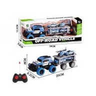 Zabawki zdalnie sterowane - Auto na radio SWAT z przyczepą Icom Polska - miniaturka - grafika 1