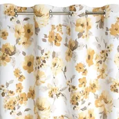 Zasłony - Euro Firany Zasłona Zaciemniająca Caren 140 x 250 Beżowy 1218101 - miniaturka - grafika 1