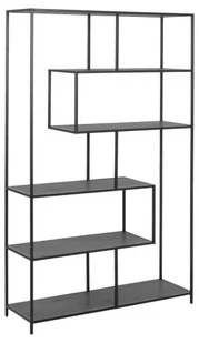 Actona Regał Seaford czarny 114-35-185 cm 0000087944 - Regały - miniaturka - grafika 1