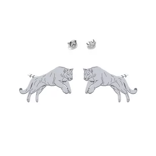 Kolczyki Puma srebro - MEJK Jewellery - Kolczyki - miniaturka - grafika 1