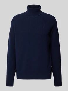 Sweter z dzianiny z golfem model ‘Evento’ - Swetry męskie - miniaturka - grafika 1