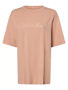 Piżamy damskie - Calvin Klein - Damska koszulka od piżamy, różowy - grafika 1