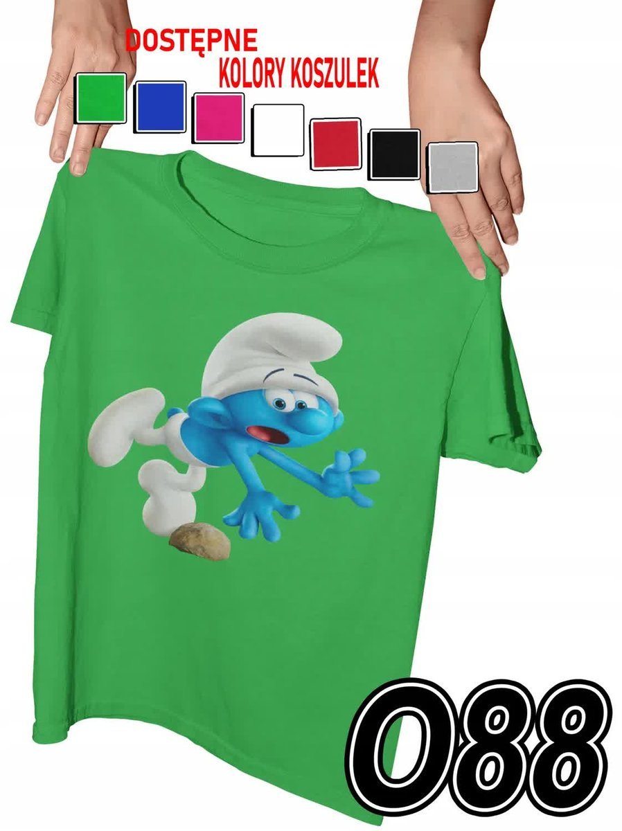 Koszulka Dziecięca Z Nadrukiem Smerfy Ciamajda Różne - L 146-152