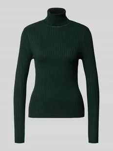 Golf o kroju slim fit z mieszanki wiskozy model ‘KAROL’ - Swetry damskie - miniaturka - grafika 1