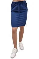 Spódnice - Spódnica medyczna granatowa casual premium roz. XL - miniaturka - grafika 1