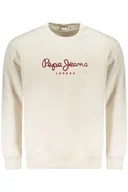 Bluzy męskie - PEPE JEANS BIAŁA BLUZA MĘSKA Z ROZPINANYM NA ZAMEK - Pepe Jeans - miniaturka - grafika 1
