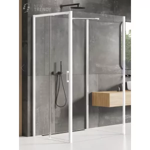 New Trendy K-1066 KABINA PRIME WHITE PROSTOKĄTNA PRZY$826CIENNA L 110x90x200 CZYSTE 6mm ACTIVE SHIELD - Kabiny prysznicowe - miniaturka - grafika 1