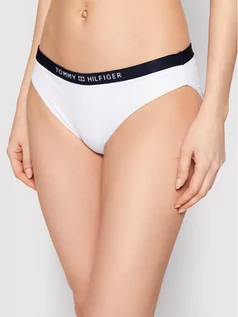 Stroje kąpielowe - Tommy Hilfiger Dół od bikini Classic UW0UW02710 Biały - grafika 1