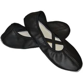 Pozostały sprzęt i akcesoria do ćwiczeń - Baletki Dla Dzieci Do Tańca Czarne Z Gumką R.37 - miniaturka - grafika 1