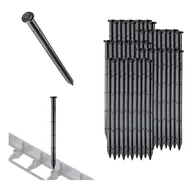 Akcesoria do ogrodzeń - Kotwa mocująca Palmer 25x2cm 50szt czarna - miniaturka - grafika 1