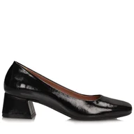 Czółenka - Eleganckie Czarne Czółenka Damskie Na Klocku Toscanio Be 1017 - 41 - miniaturka - grafika 1