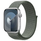 Akcesoria do smartwatchy - Crong Nylon - Pasek sportowy do Apple Watch 38/40/41/42 mm (Military Green) - miniaturka - grafika 1