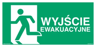 AC130 WYJŚCIE EWAKUACYJNE W LEWO, FS - FOLIA SAMOPRZYLEPNA FOTOLUMINESCENCYJNA; (200X100MM) - Systemy ekspozycyjne i znaki informacyjne - miniaturka - grafika 1