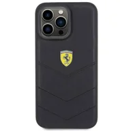 Etui i futerały do telefonów - Etui Ferrari Quilted Metal Logo na iPhone 15 Pro Max - czarne - miniaturka - grafika 1