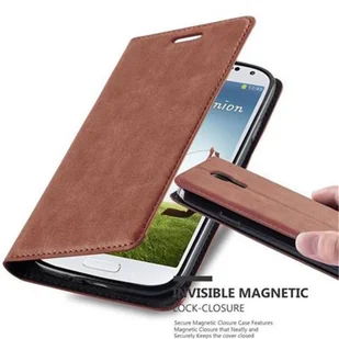 Etui Cadorabo do Samsung Galaxy S4 w kolorze brązowym z magnetycznym zamknięciem na telefon komórkowy - Etui i futerały do telefonów - miniaturka - grafika 1