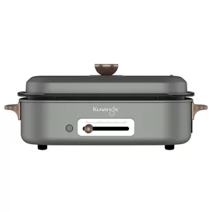 Grill elektryczny MultiGrill Kuvings grafit Ceramic Plus + 2 płyty + 2 książki z przepisami - Grille elektryczne - miniaturka - grafika 1
