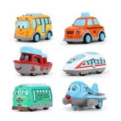 Samochody i pojazdy dla dzieci - Askato Wesoły pojazd metalowy mix - miniaturka - grafika 1