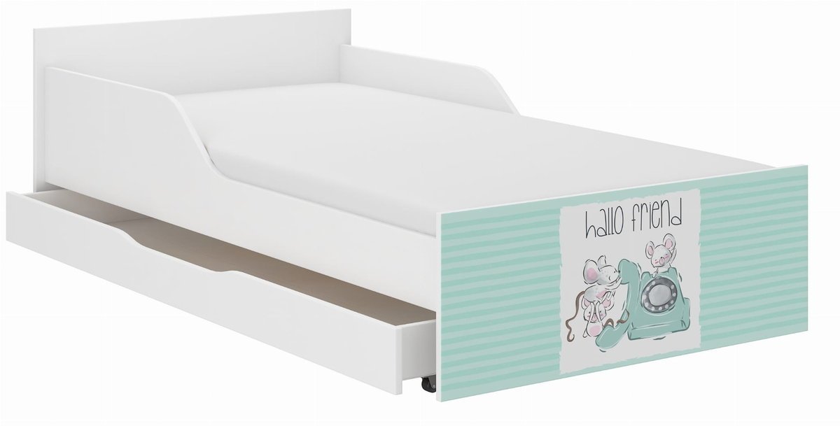 Łóżko dziecięce PUFI 160x80 PRZYJACIELE