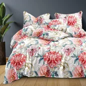 Pościel - Pościel Satyna Bawełniana 180X200 - Kwiecista - miniaturka - grafika 1