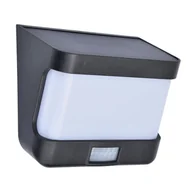 Lampy ogrodowe - Inspire Kinkiet solarny Fano czarny 1000 lm IP54 LED - miniaturka - grafika 1