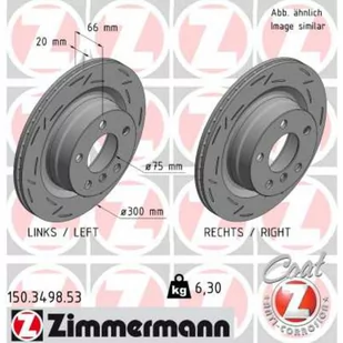 Tarcza hamulcowa ZIMMERMANN 150.3498.53 - Tarcze hamulcowe - miniaturka - grafika 1