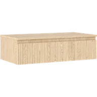 Szafki łazienkowe - Mexen Rivel szafka łazienkowa podumywalkowa 90 cm z blatem, 1 szuflada, ryflowana , dąb - 91A20-09023-1-BFC81 - miniaturka - grafika 1