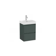 Szafki łazienkowe - ROCA A851681513 ONA Zestaw łazienkowy UNIK Compacto 2 szuflady 450mm ciemny zielony mat - miniaturka - grafika 1