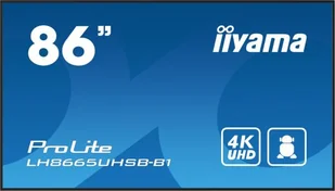 Monitor IIYAMA 86" LH8665UHSB-B1 - Monitory reklamowe i wyświetlacze - miniaturka - grafika 1
