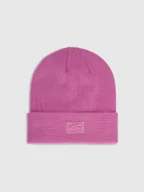 Czapki dla dzieci - 4F Czapka beanie dziecięca - różowa Uniwersalny - miniaturka - grafika 1