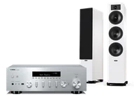 Zestawy stereo - Yamaha R-N600A (srebrny) + Tesi 6 (biały) - miniaturka - grafika 1