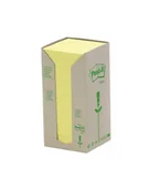 Notesy i bloczki - 3M POST-IT POST-IT Bloczek samop ekologiczny POST-IT 654-1T 76x76mm 16x100 kart. żółty - miniaturka - grafika 1