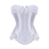 Gorsety - Satynowy gorset plus size - miniaturka - grafika 1