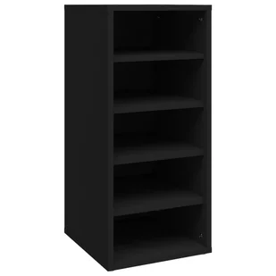 vidaXL Szafka na buty, czarna, 31,5x35x70 cm, płyta wiórowa - Szafki na buty - miniaturka - grafika 1