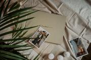 Albumy fotograficzne - Album na zdjęcia wklejane w oprawie płóciennej - tłoczenie Miłość (album skręcany nitami) - miniaturka - grafika 1