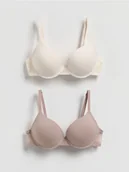 Biustonosze - Reserved - Biustonosz push up 2 pack - brązowy - miniaturka - grafika 1