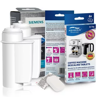 Zestaw Siemens, Filtr Intenza TZ70003 2 szt, Aqualogis Decalc 6szt - Akcesoria i części do ekspresów do kawy - miniaturka - grafika 1