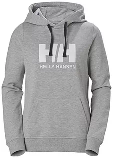 Bluzy damskie - Helly Hansen HH Logo Bluza Kobiety, grey melange L 2020 Bluzy 33978-950-L - grafika 1