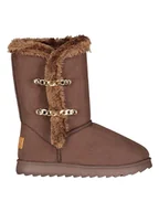 Kozaki damskie - Geographical Norway Kozaki zimowe "Ovassion" w kolorze brązowym - miniaturka - grafika 1